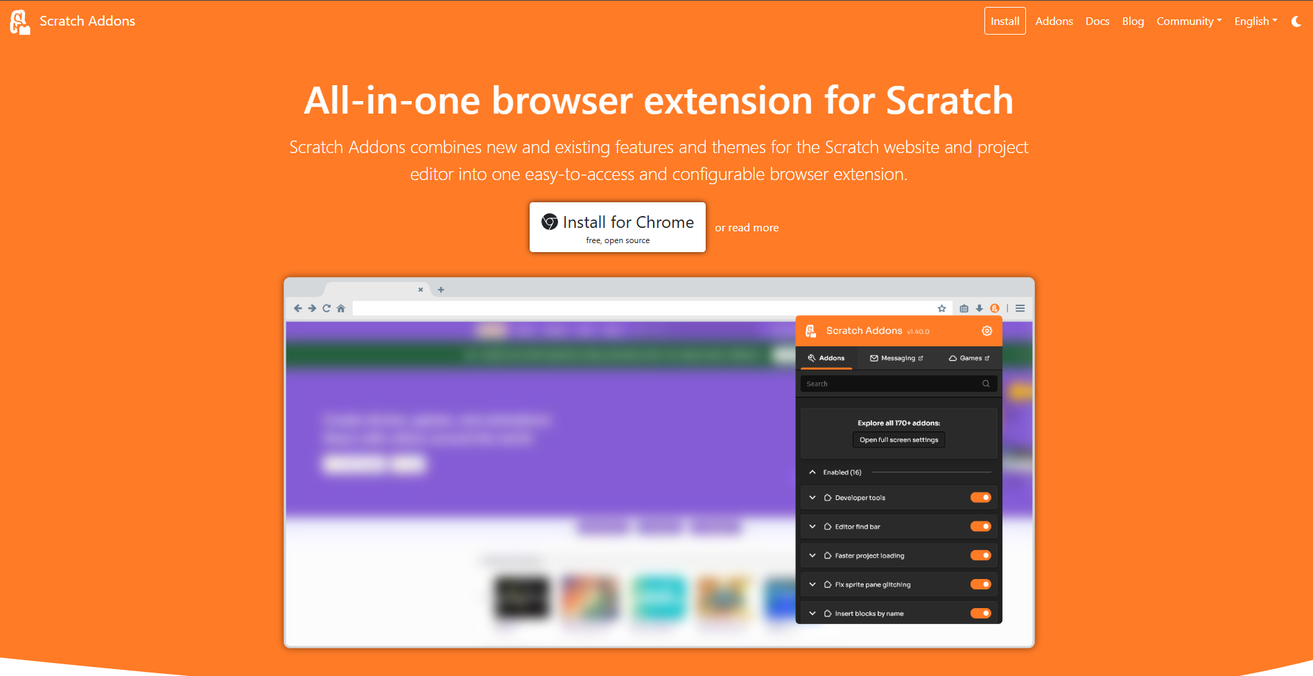 Scratch Addons